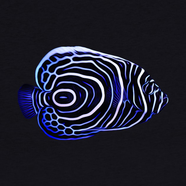 Imperator Angelfish by unrefinedgraphics